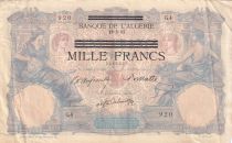 Tunisia 1000 Francs on 100 francs - Type 1892 - Serial G.4