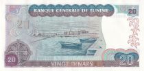 Tunisia 20 Dinars - Habib Bourguiba - Sousse - Serial L.1 - 1980 - P.77