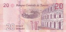 Tunisia 20 Dinars Farhat Hached - Amphitheater El Jem - 2017 - P.97