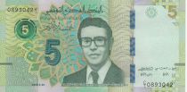 Tunisia 5 Dinars - Slaheddine El Amam - 2022