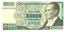 Turquie 50 000 Lira 1995 - Mustafa Kemal Atatürk