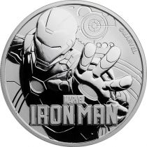 Tuvalu IRON MAN - 1 Once Argent TUVALU 2018