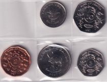 Uganda Set of 5 Coins - 1987-2007