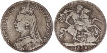 United Kingdom 1 Crown Victoria - St George and dragon - 1889 Silver