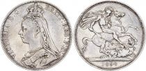 United Kingdom 1 Crown Victoria - St George and dragon - 1890 Silver