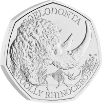 United Kingdom Woolly Rhinoceros - 50 Pences 2024 BU