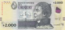 Uruguay 2000 Pesos - Urugayos - Damaso Antonio Larragna - National library - 2020 (2021) - Serial C