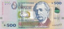 Uruguay 500 Pesos - Urugayos - Alfredo Vasquez Acevedo - 2020 (2024)  - Serial G