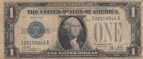 USA 1 Dollar 1928 - Washington, blue seal, silver certificate - FINE