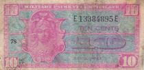 USA 10 cents - Military banknote - Series 521 - Number 78 - 1954