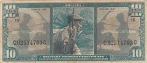 USA 10 dollars - Military banknote - Series 681 - Number 15 - 1969 - F