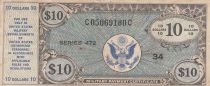 USA 10 dollars - Military Certificate - Série 472-34 - 1948