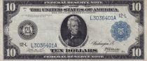 USA 10 Dollars Andrew Jackson - 12-L San Francisco - 1913 - Serial L3036401A