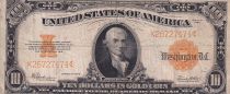 USA 10 Dollars Michael Hillegas - Yellow seal 1922 - Serial K26727474*