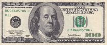 USA 100 Dollars - Benjamin Franklin - K Dallas - 2003 - Etoile de remplacement - P.519r