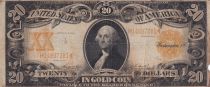 USA 20 Dollars Washington - 1906 - Gold Certificate  - Série H14897281