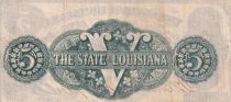 USA 5 Dollars State of Louisiana - 1862 - Baton Rouge - number 528