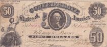 USA 50 Dollars The Confederate States of America - 1861 - Serial 19976