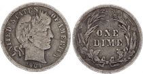 USA Dime Barber - 1904 - Silver