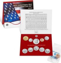 USA Uncirculated Coin Set BU Denver (D) 2019 - 10 coins