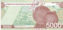 Uzbekistan 5000 Som - Monuments archéologiques d\'Afrosiyob - 2021 - Serial AV