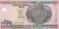 Vanuatu 1000 Vatu Melanesian chief - Outrigger sailboat - 2002-2010 - Serial GG