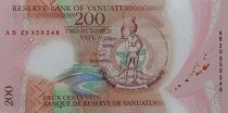 Vanuatu 200 Vatu Melanesian chief 2020 - Polymer