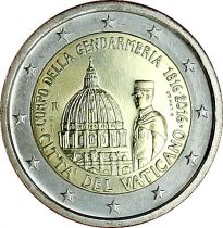 Vatican 2 Euros Commémo. VATICAN 2016 - Gendarmerie