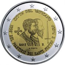 Vatican 2 Euros Commémo. VATICAN 2017 BE - Saints Pierre et Paul