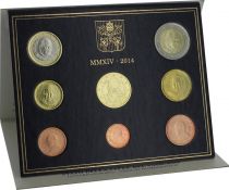 Vatican City State Proof set of 2014 - Pope Francois- 8 coins in Euros