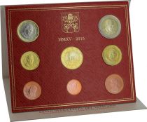 Vatican City State Proof set of 2015 - Pope Francois- 8 coins in Euros