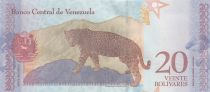 Venezuela 20 Bolivares - Simón Rodríguez - Jaguar - 15-01-2018 - Letter A