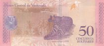 Venezuela 50 Bolivares - Antonio José de Sucre - Ocelot - 15-01-2018 - Letter D