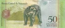 Venezuela 50 Bolivares, Simon Rodriguez - Bear - 05-11-2015 - Serial AX