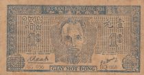 Viet Nam 1 Dong Ho Chi Minh - 1947 - Without watermark - P.9a