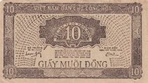 Viet Nam 10 Dong - Ho Chi Minh - Soldier, worker - 1948