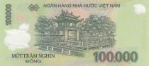 Viet Nam 100000 Dong - Ho Chi Minh - Van Mieu temple - 2021 - Polymer