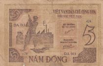 Viet Nam 5 Dong - Ho Chi Minh - Blacksmith - 1946