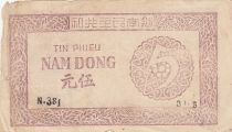 Viet Nam 5 Dong - Ho Chi Minh - Serial N.381 - 1949-1950 - P.46a