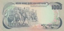 Vietnam du Sud 1000 Dong, Palais de l\'indépendance - Eléphants - 1972 - P.34