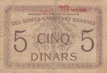 Yugoslavia 5 Dinara - Helmated man- 1919 - Serial C.002