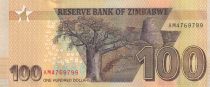 Zimbabwe 100 Dollars - Chiremba - Baobab - 2023 - Serial AM