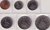 Zimbabwe Set of 6 Coins - 1980